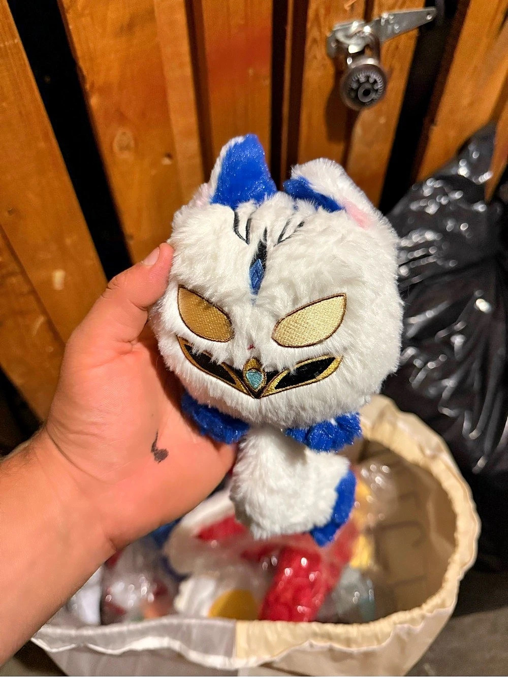 Riot Games Spirit Blossom Ahri Fox Plush Blue & White